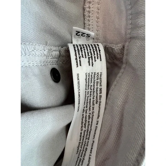 Eileen Fisher White Organic Cotton Jeans Women's Size 6 Straight High Rise Denim - Picture 8 of 8